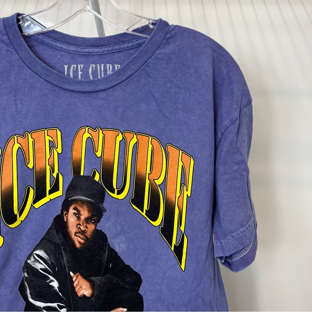 Ice Cube Crewneck Graphic Short Sleeve Licensed Band Tee - Picture 2 of 5